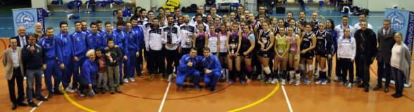 Foto di gruppo delle quattro finaliste Coppa Treviso 2015
