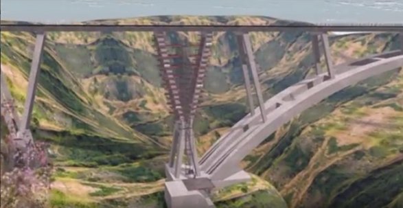 Il cantiere dell'Euroedile sul ponte di Catanzaro